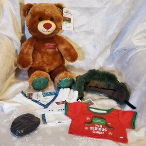Build a Bear Christmas Vacation Cousin Eddie Teddy Bear Plush w/Outfit + T-shirt